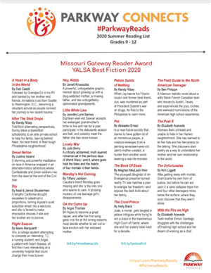 2020 Summer Reading List Grades 9 -12